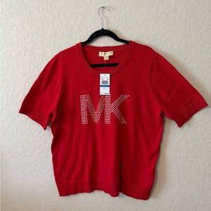 MICHAEL Michael Kors Red Blouse with Logo